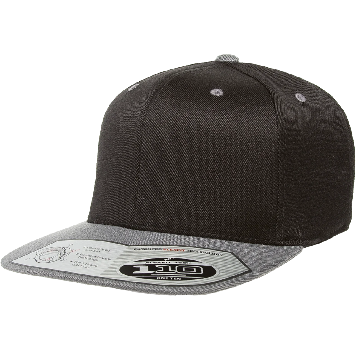 Blank Flexfit 110F Premium Snapback Cap with Adjustable Fit – Custom ...