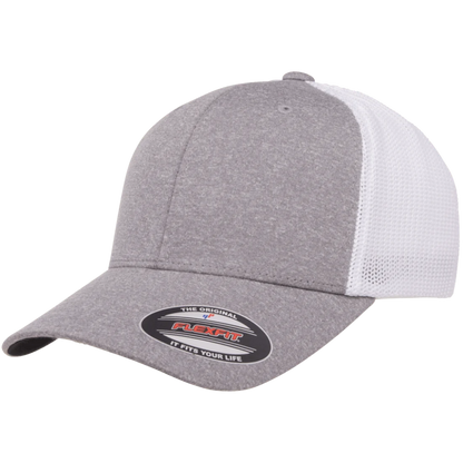 Custom Flexfit® 6311 Melange Trucker Fitted Cap