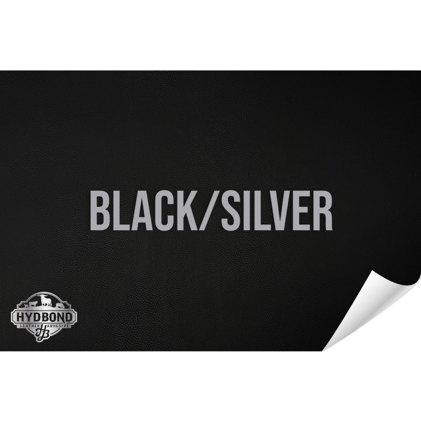 Indestructible Black/Silver Leatherette Sheet – 12"x24" UltraHyd® Series | Hydbond™