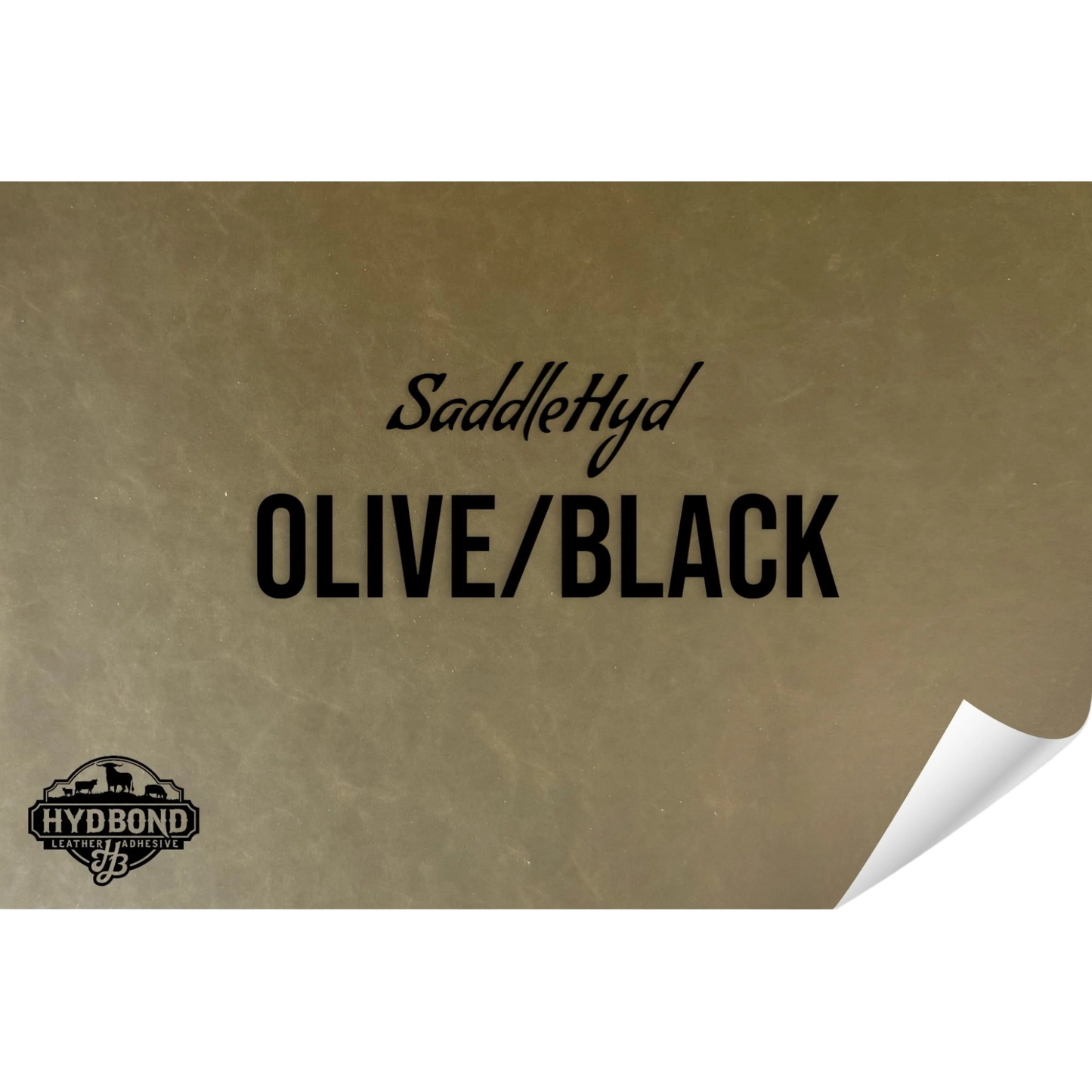 Indestructible Olive/Black Leatherette Sheet – 12"x24" UltraHyd® Series | Hydbond™