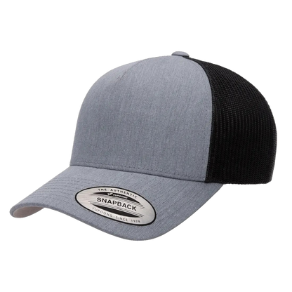 Custom Yupoong Classics® 6506 5-Panel Retro Trucker Adjustable Snapback Cap