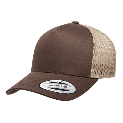 Custom Yupoong Classics® 6506 5-Panel Retro Adjustable Trucker Cap