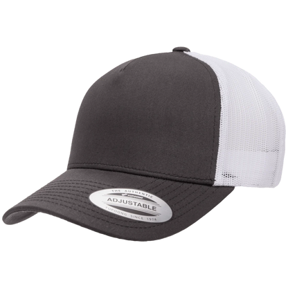 Custom Yupoong Classics® 6506 5-Panel Retro Adjustable Trucker Cap