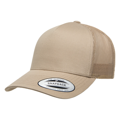 Custom Yupoong Classics® 6506 5-Panel Retro Adjustable Trucker Cap